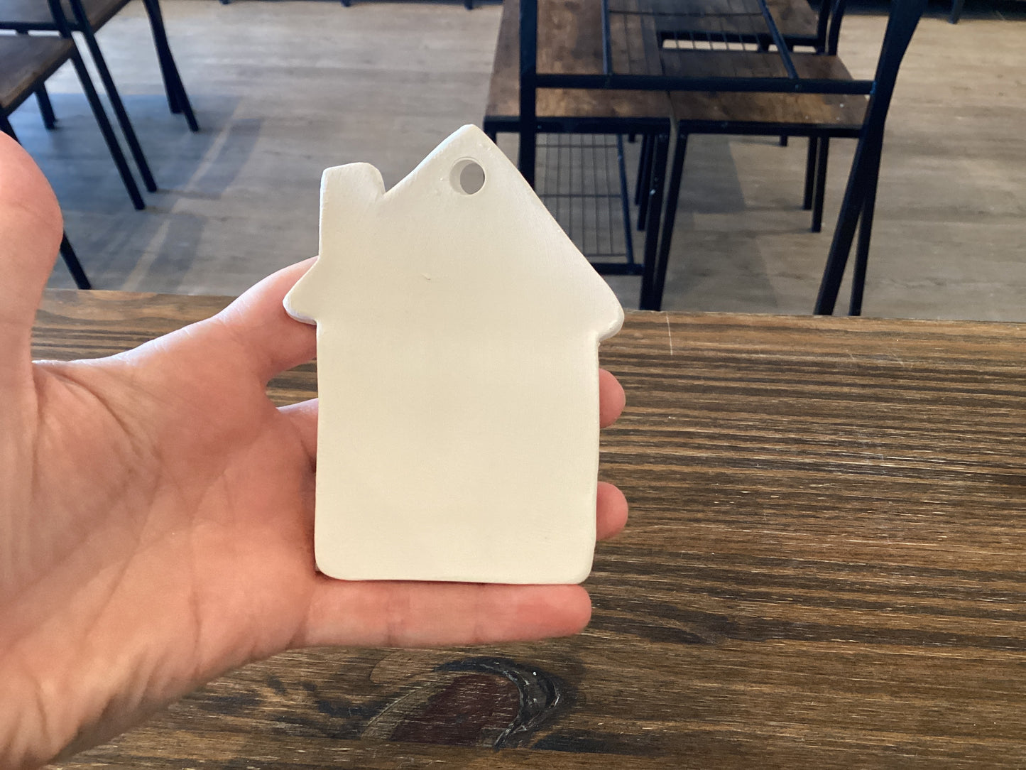 Hand made house ornament