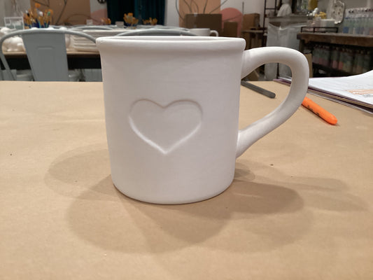 Heart Tin Mug