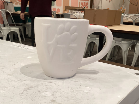 Love Pawprint Mug